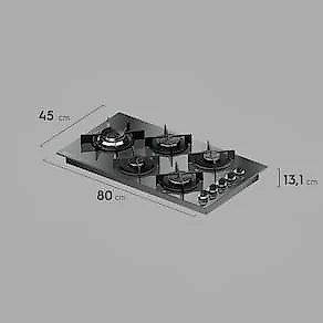 Cooktop 5 Bocas a Gás Electrolux KE5HP Espelhado Chama Precisa e Multi Bivolt
