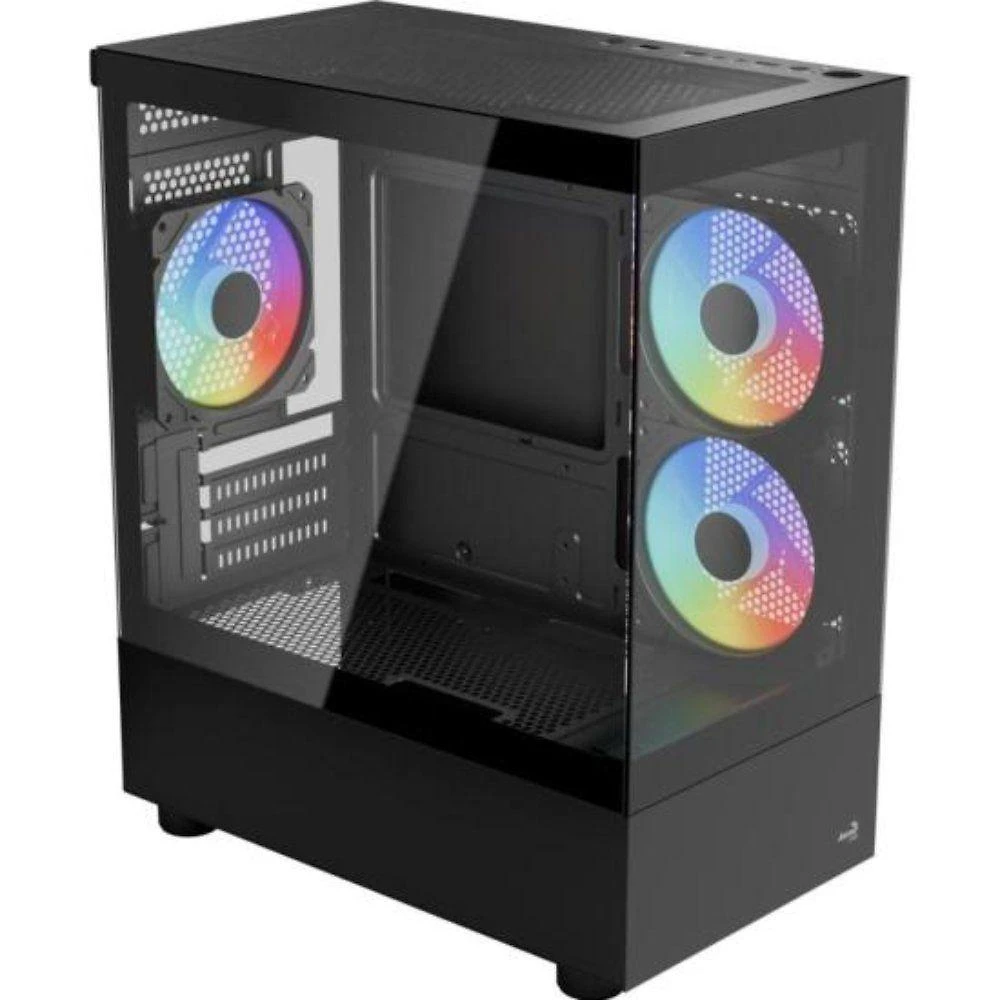 Gabinete Gamer Aerocool Viewport Usb-c V1 Preto Vidro Temper