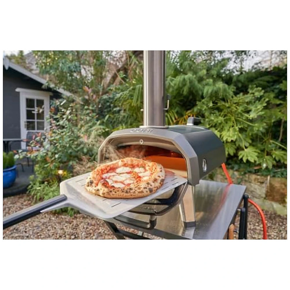 Forno de Pizza Ooni Karu 2 Multicombustível 12" Lenha, Carvão e Gás Portátil Pedra Refratária 500°C Externo + Pá de Pizza