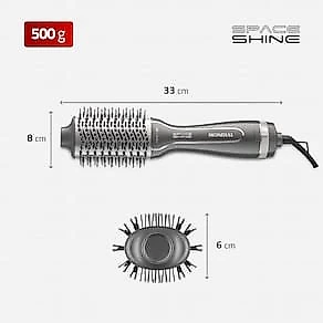 Escova Secadora Mondial Space Shine ES-20 Tourmaline Íon 1300W Bivolt Grafite