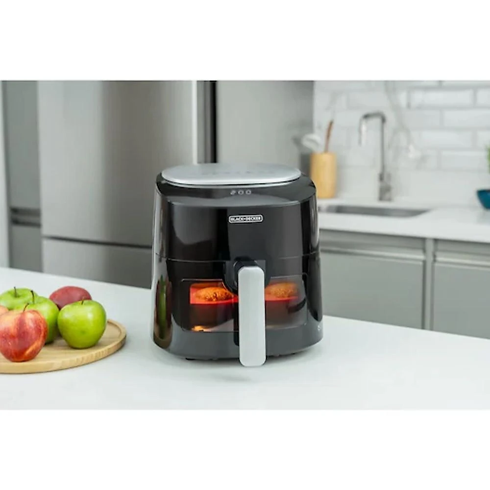 Air Fryer 4,5 Litros Black+Decker AFMDV360-B2, Visor Frontal Digital - 220 Volts