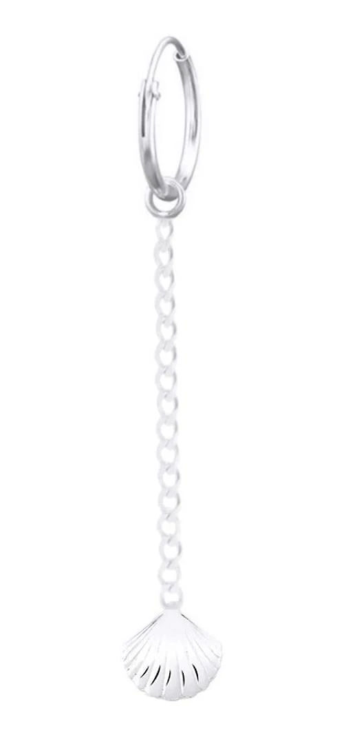 Bts Kpop Brinco Argola Masculina Com Corrente Prata 925