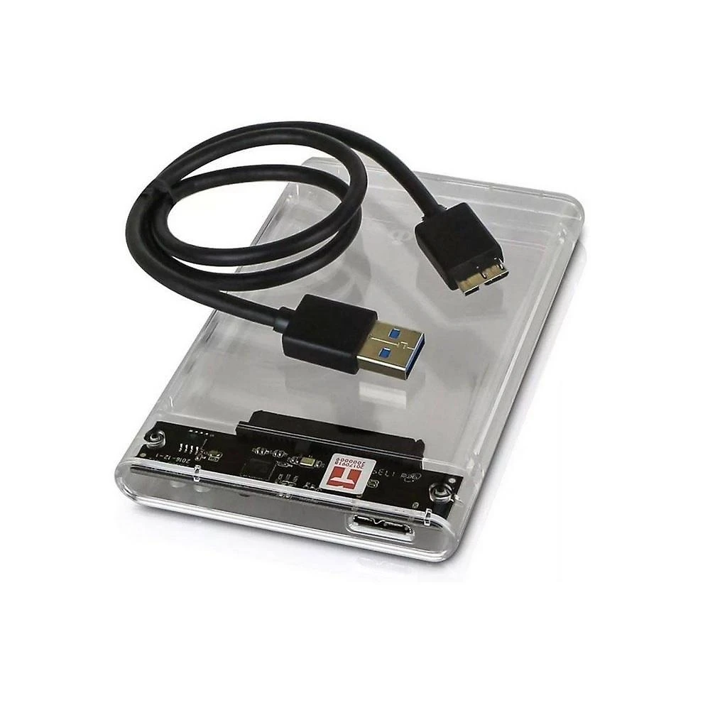 Case para Hd 2.5 Sata Usb 3.0 Transparente Slim Externo Ecase-300