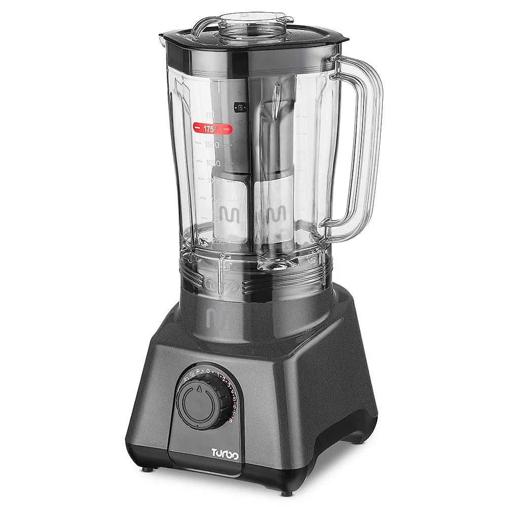 Liquidificador multi home 2,6l turbo 1200w-220v c/8 velocidades - lq1212 cinza - 220v