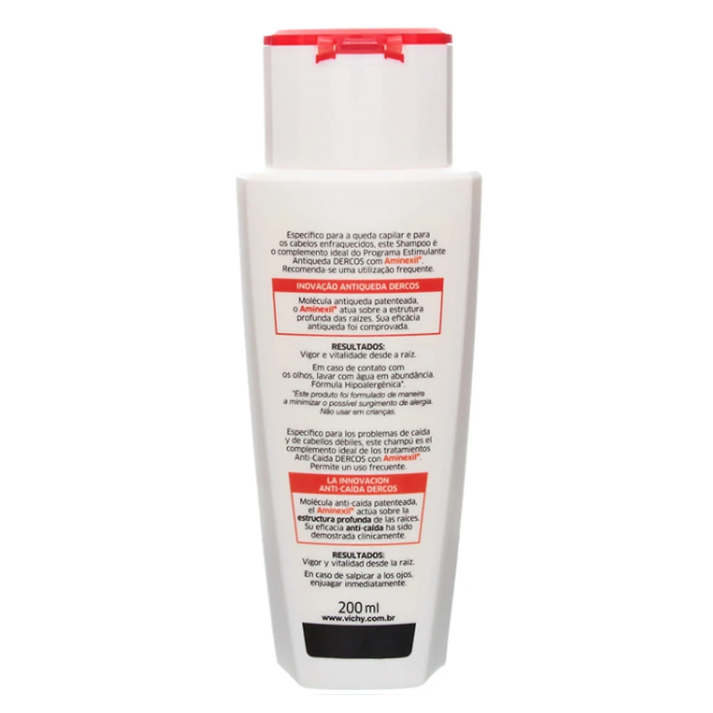 Miniatura Dercos Shampoo Energizante Vichy - Shampoo para Enfraquecimento Capilar e Queda 200ml