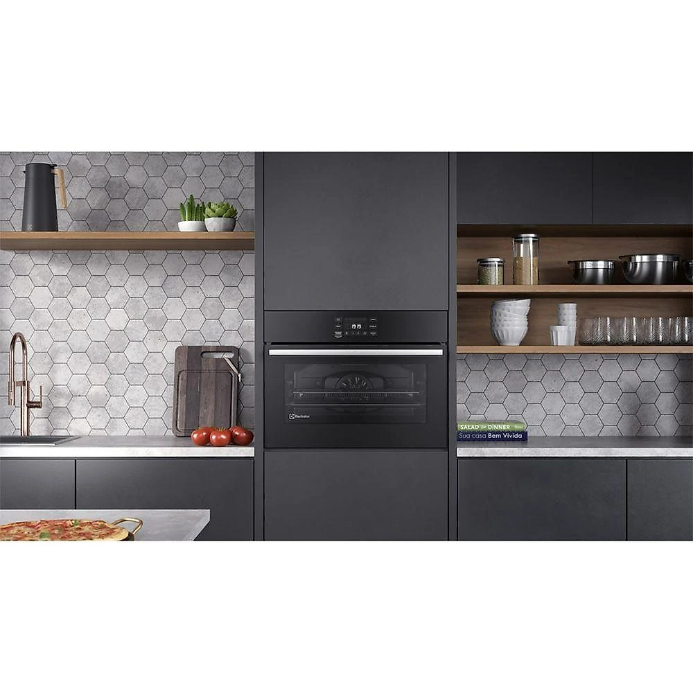 Forno de Embutir Elétrico Electrolux OE5EA 50L com Air Fryer 1750W Preto 110V