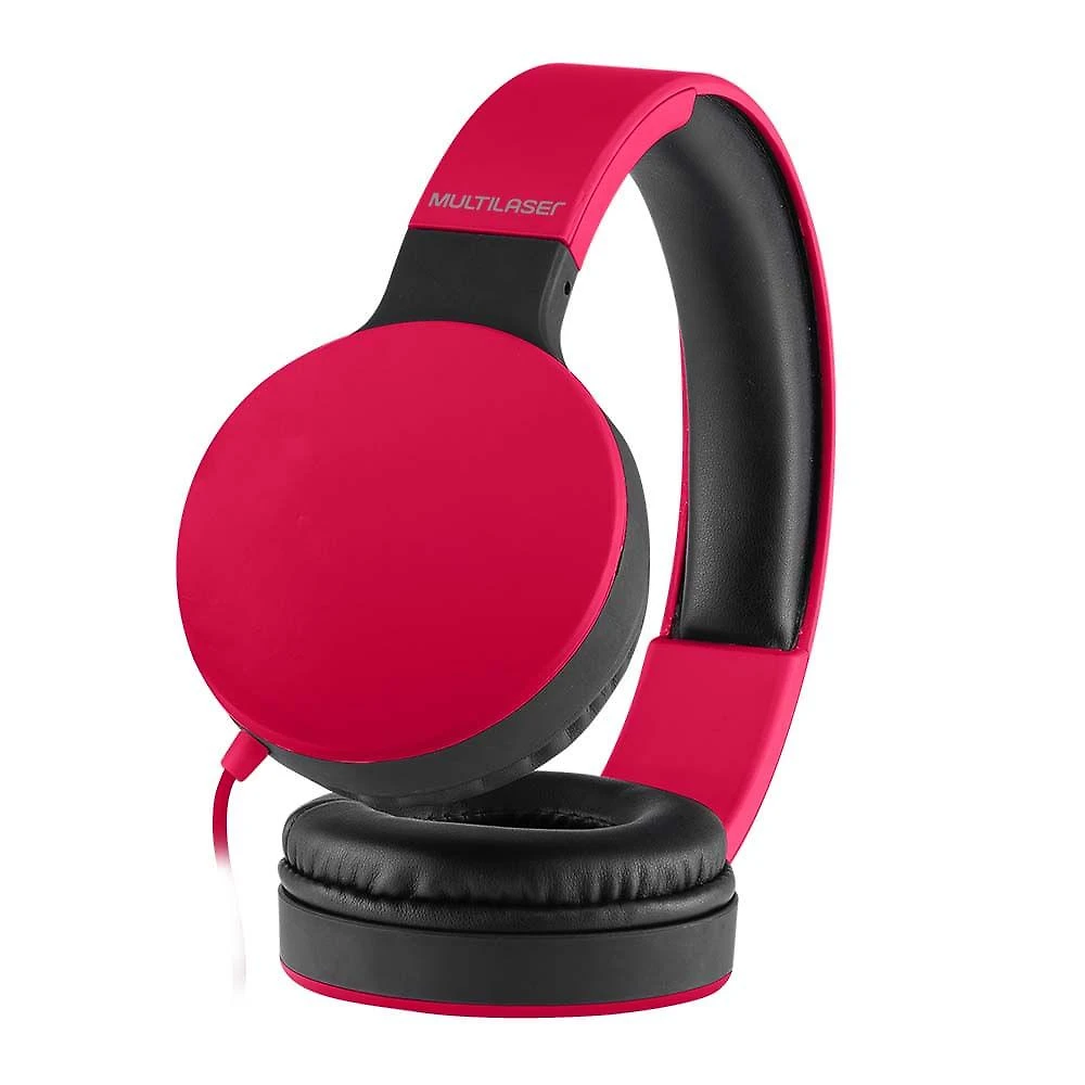 Fone de ouvido dobrável new fun p2 vermelho multi - ph270