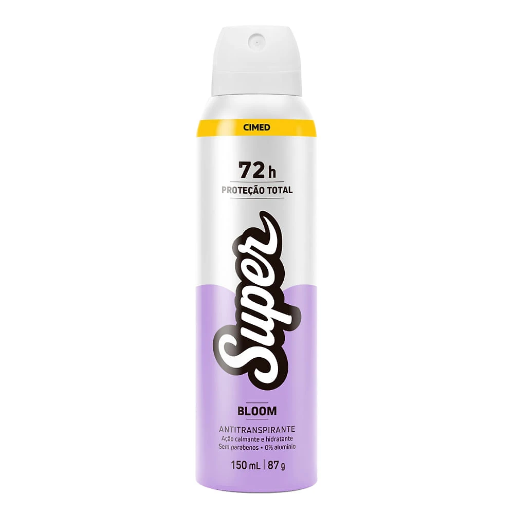 Desodorante Super Proteção Total Feminino Bloom Aerosol Antitranspirante 72h 150ml