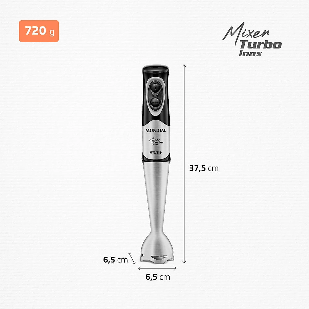 MIXER M-16-BI Mixer Turbo Inox|M-16-BI |Mondial