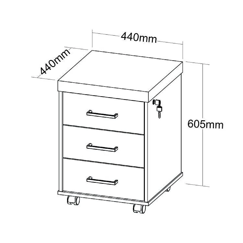 Kit Escritório Completo 1 Mesa 135cm 1 Balcão Baixo 1 Gaveteiro com Rodinhas Conjunto Escritório Completo 1 Mesa 135cm 1 Balcão Baixo 1 Gaveteiro Volante Artany Carvalho/Branco