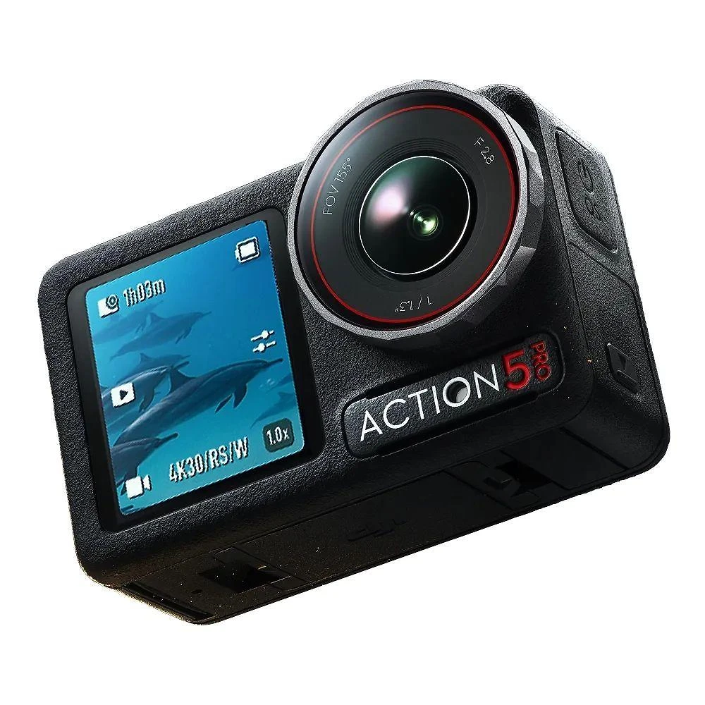 Câmera DJI Osmo Action 5 Pro com Sensor 40 MP e Estabilização Horizonsteady 360 graus  Preto