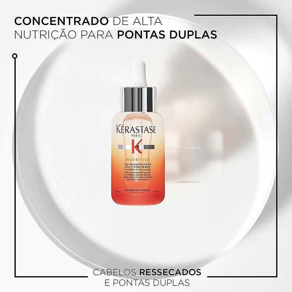 Óleo kérastase nutritive sérum de pontas duplas 50ml