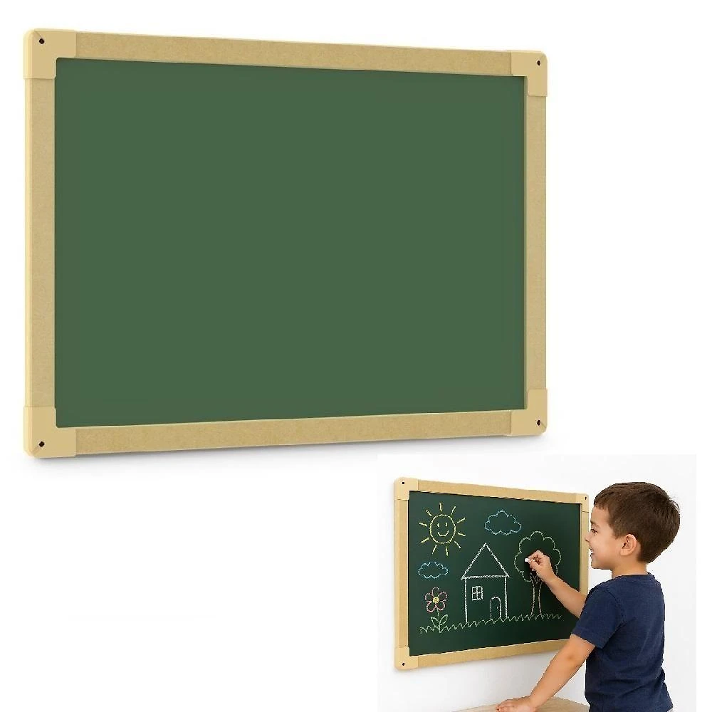 Lousa Quadro Verde de Parede Yeet Quadro Verde 60x40cm Junges MDF para Estudos e Recados Verde