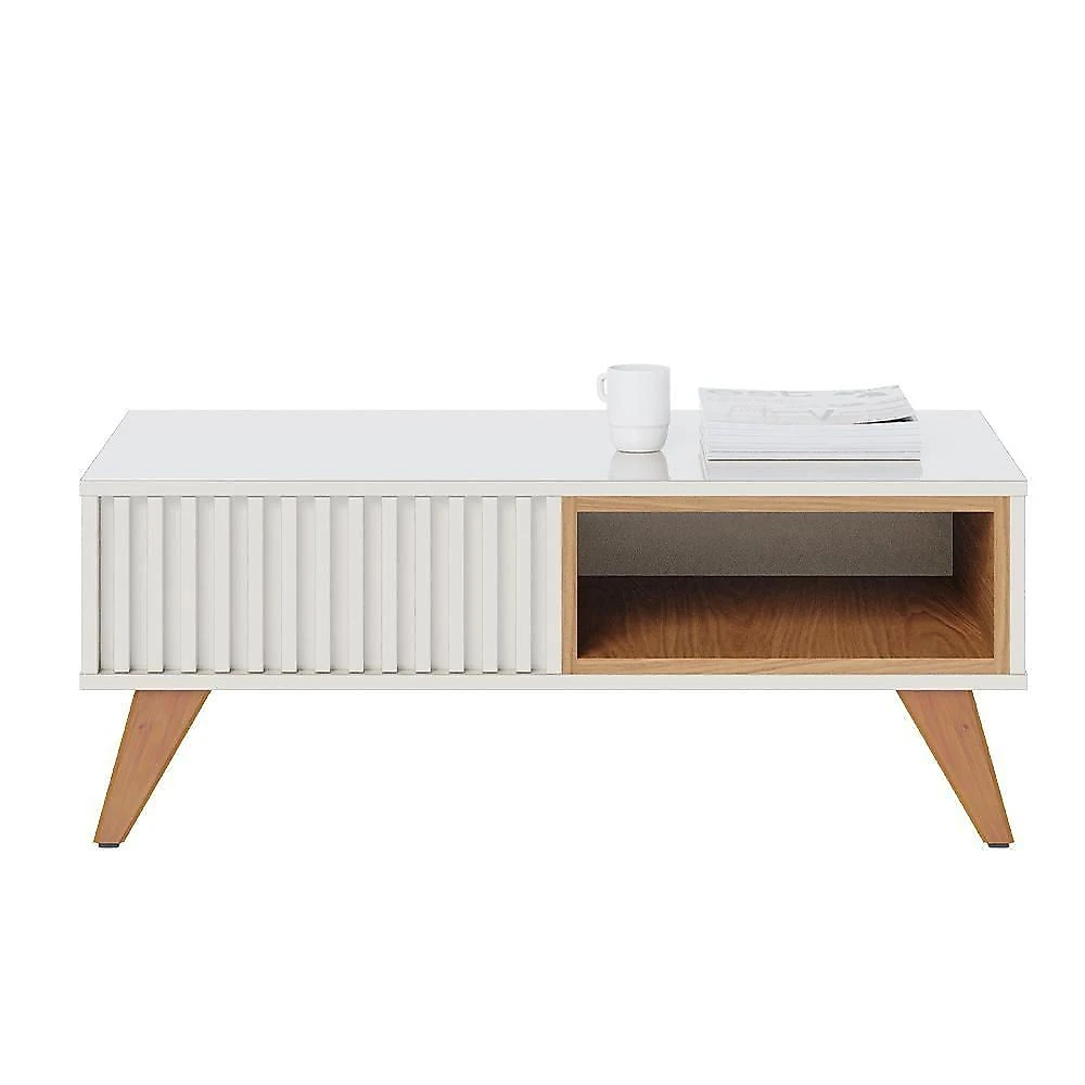 Mesa De Centro 01 Nicho Delta C04 Freijó Off White