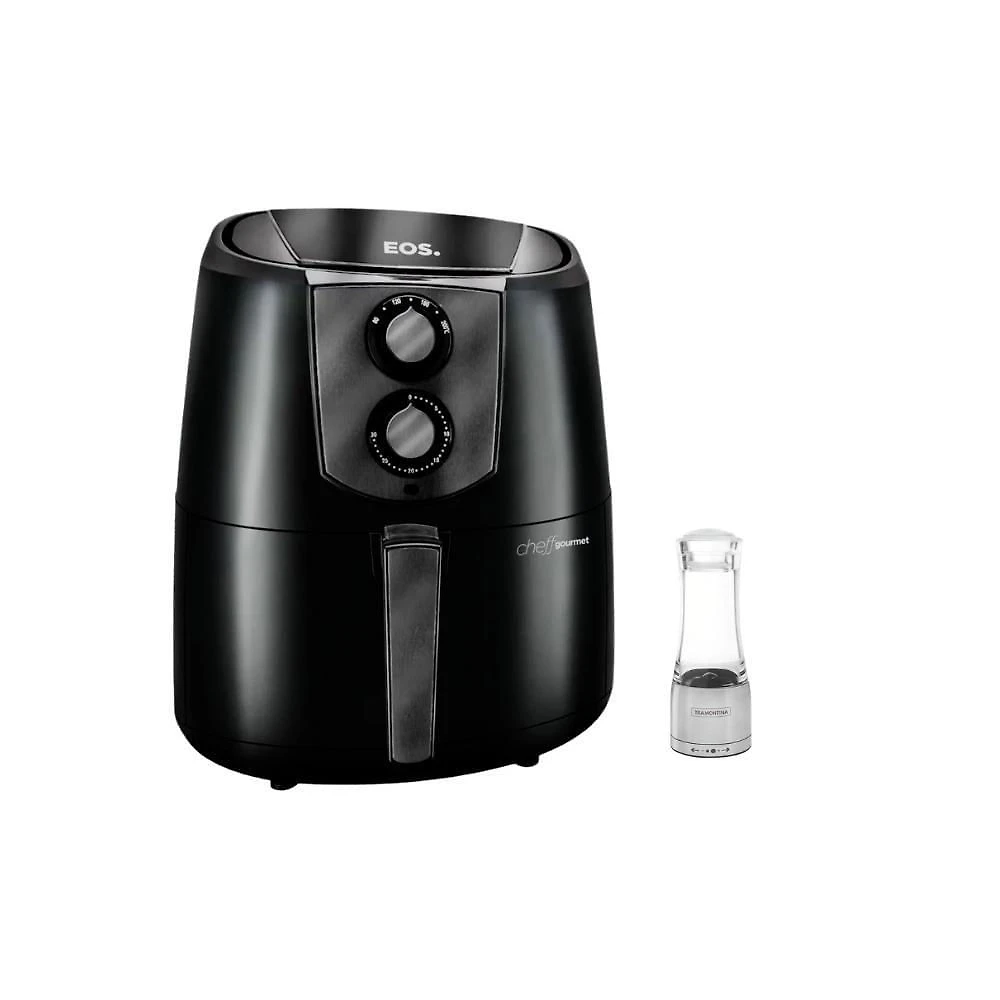 Fritadeira Air Fryer EAF42T Frita sem Óleo 4,2L com Tecnologia Twist Fry Kit Moedor Preto EOS 110V
