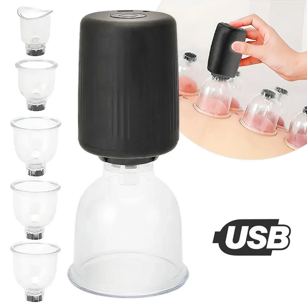 Aparelho Massagem Sucção A Vácuo Ventosa Muscular Usb - Relaxe E Revitalize