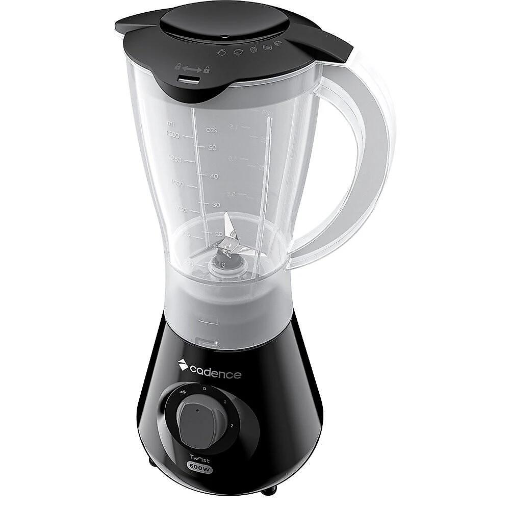 Liquidificador Cadence Twist, 1,5 Litros, 600W, LIQ100 Preto - 110V