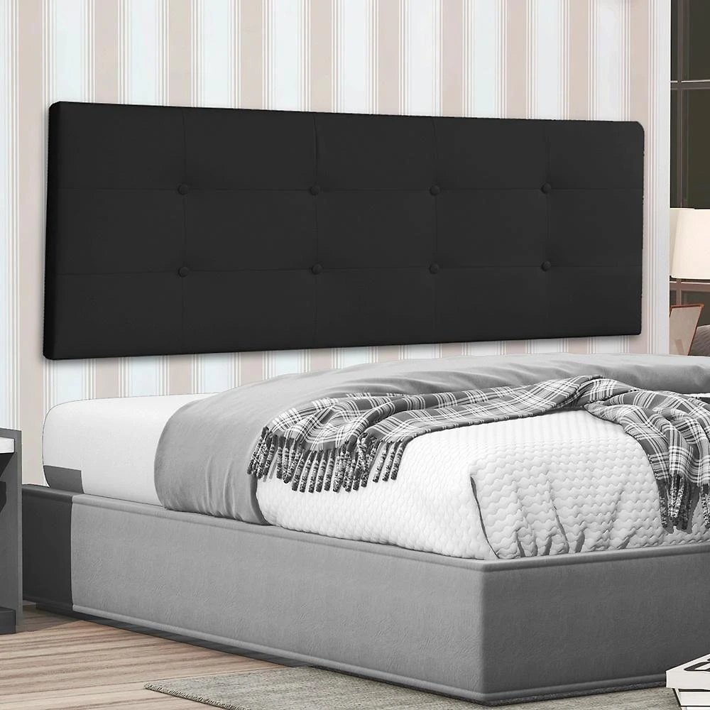 Cabeceira Painel Casal Queen 1,60m Berlim Suede Preto Dal Poz Estofados