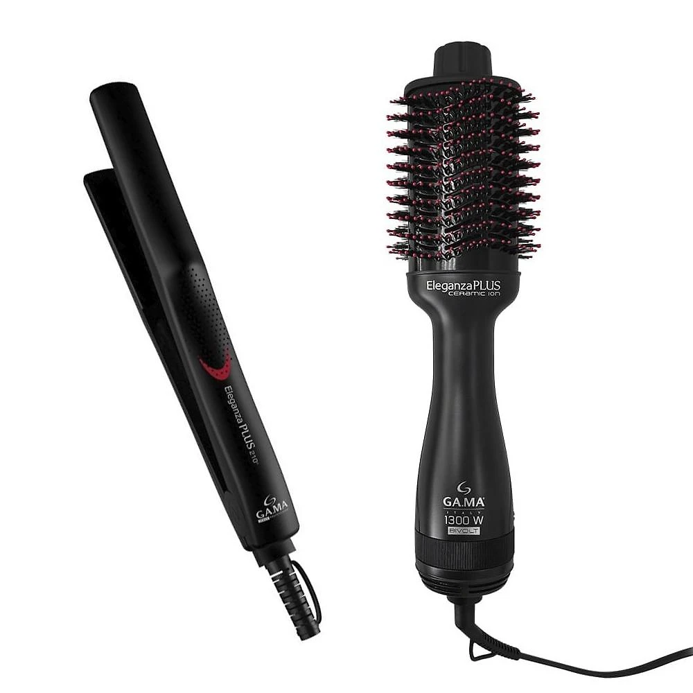 Escova Secadora Eleganza Plus Gama e Chapinha Eleganza Plus