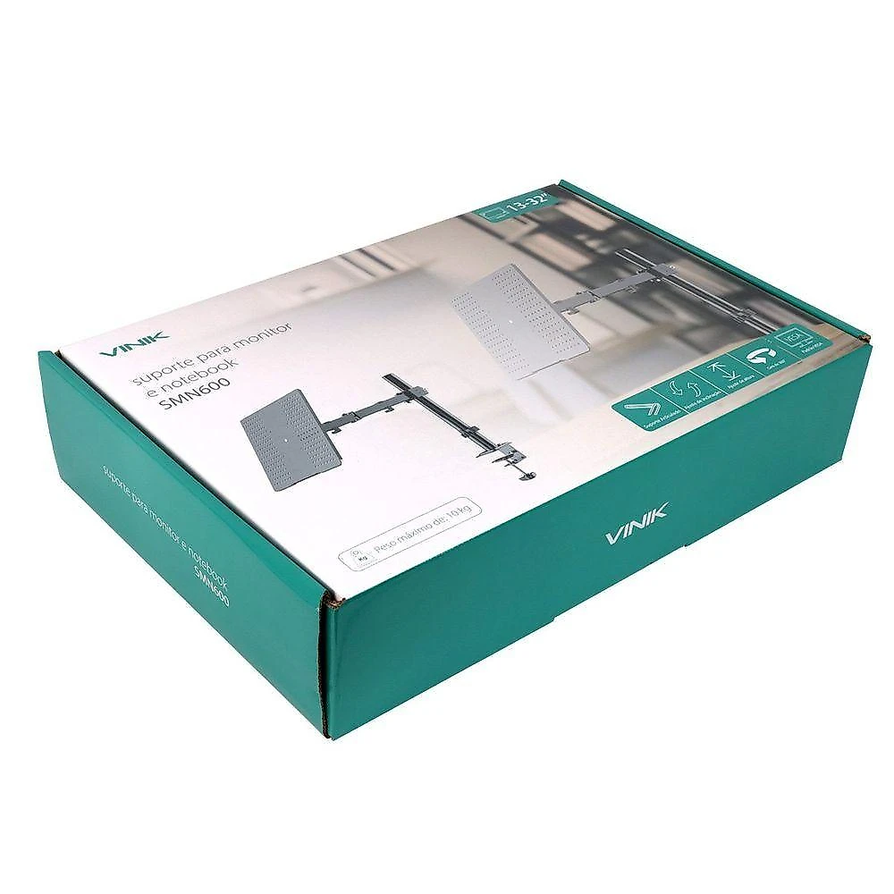Suporte Para Notebook E Monitor Articulado - Smn600