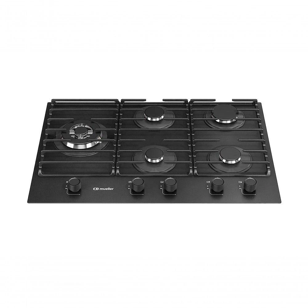 Cooktop Mueller 5 Bocas Antiaderente com Grades de Ferro Fundido MCG5BN Bivolt