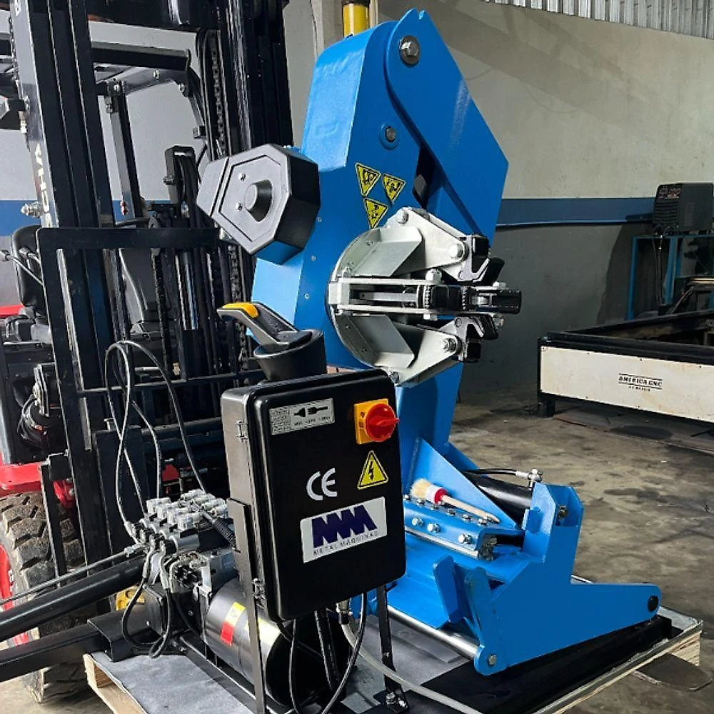 Máquina de Desmontar e Montar Pneus Móvel para Van 14 ao 26 Amarelo Compatível com Aro 14