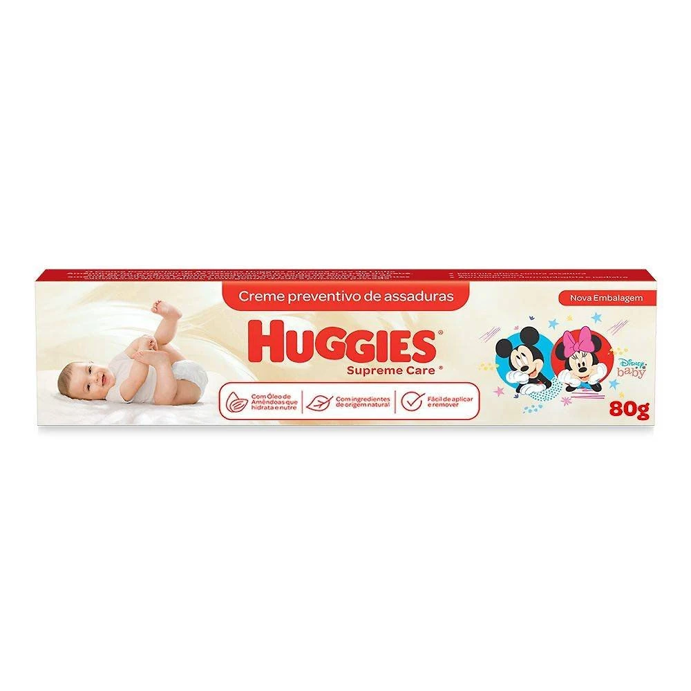 Creme Preventivo De Assaduras Huggies Supreme Care 80g