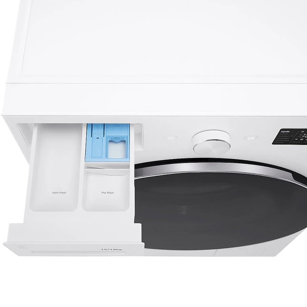 Lava e Seca WD16WNT 16 Kg ou 10 Kg Touch LED AI Front Load LG Branco - 110V
