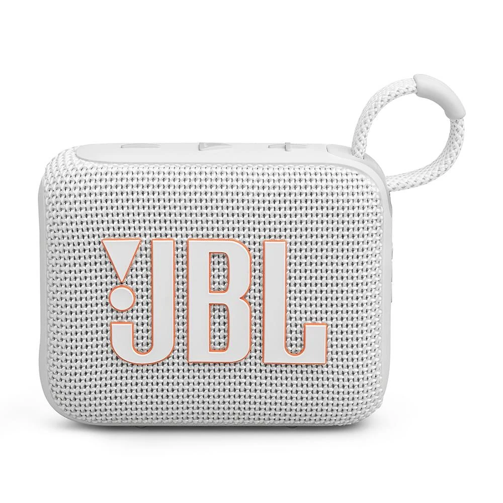Caixa de som portátil jbl go 4 com 4,2 w rms, bluetooth 5.3 e resistência à Água ip67 - branca