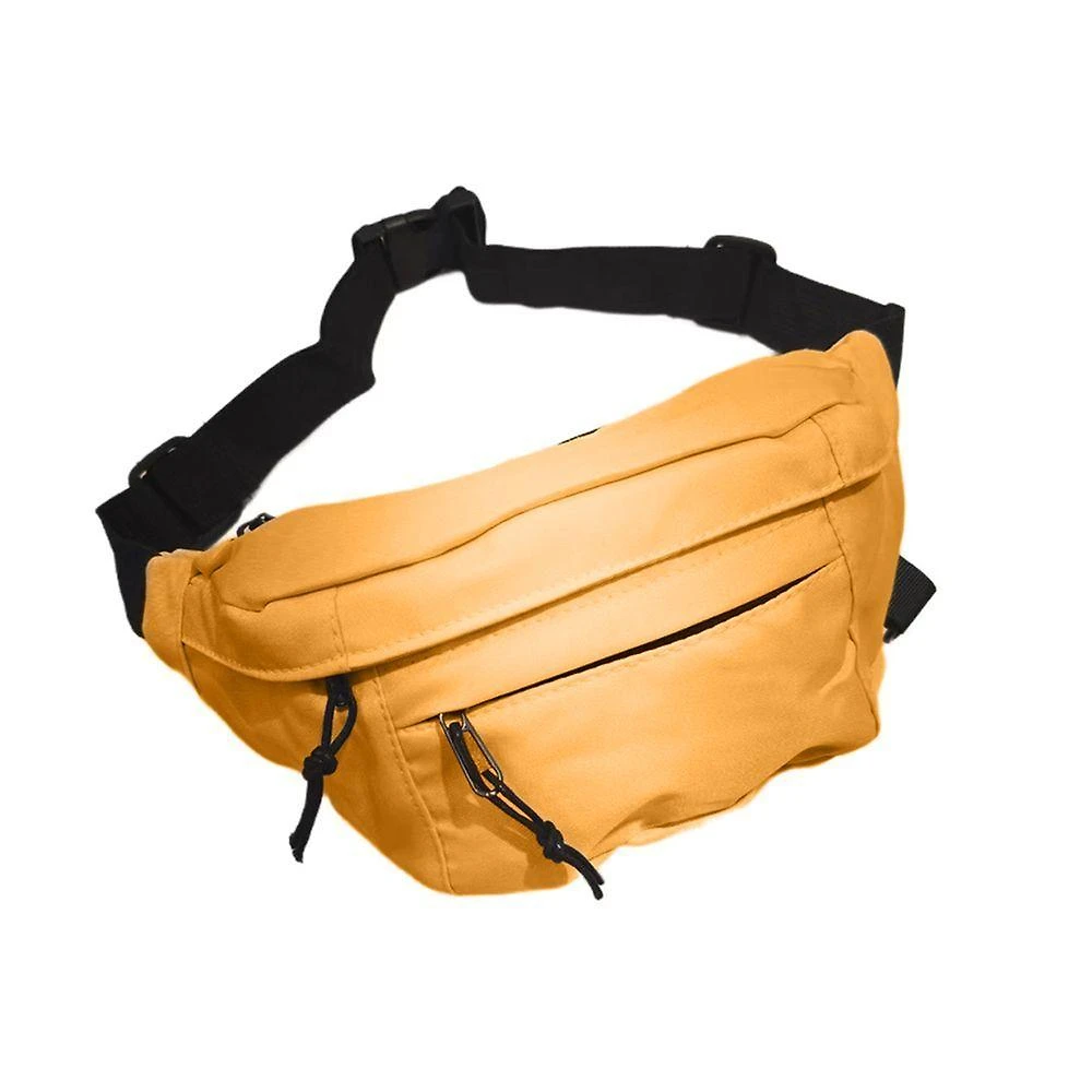 Pochete Bolsa Grande Transversal Ajustável Lisa Celular Dinheiro Laranja