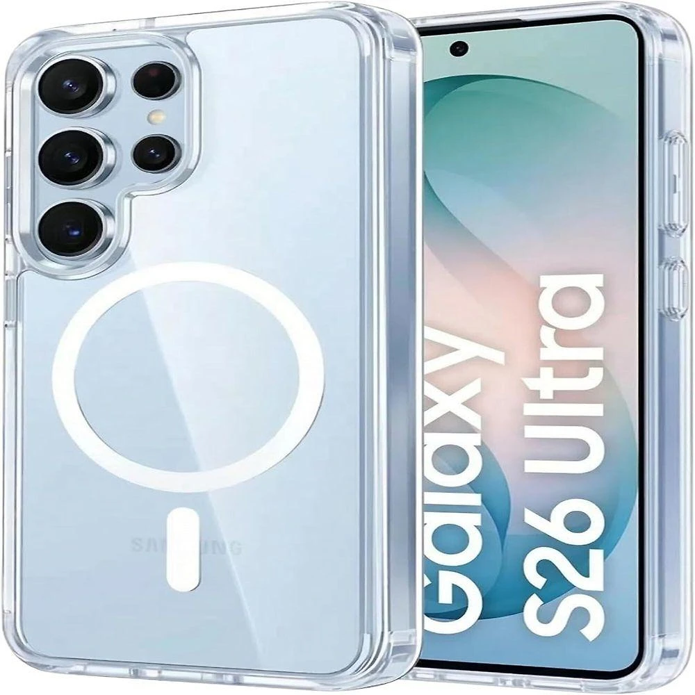 Capa Galaxy S26 Ultra Proteção Câmera Magnetica Clear Trans