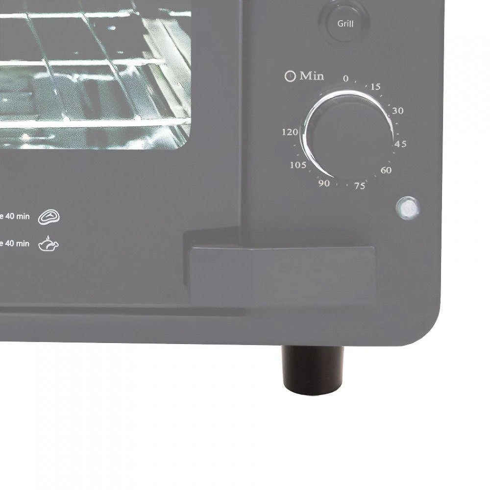 Pé Dianteiro De Suporte Para Forno Preto