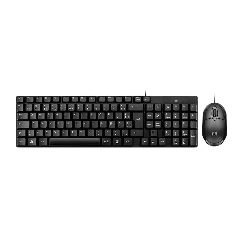 Kit Teclado e Mouse TC309 Teclas Chocolate 1200DPI Preto Multi