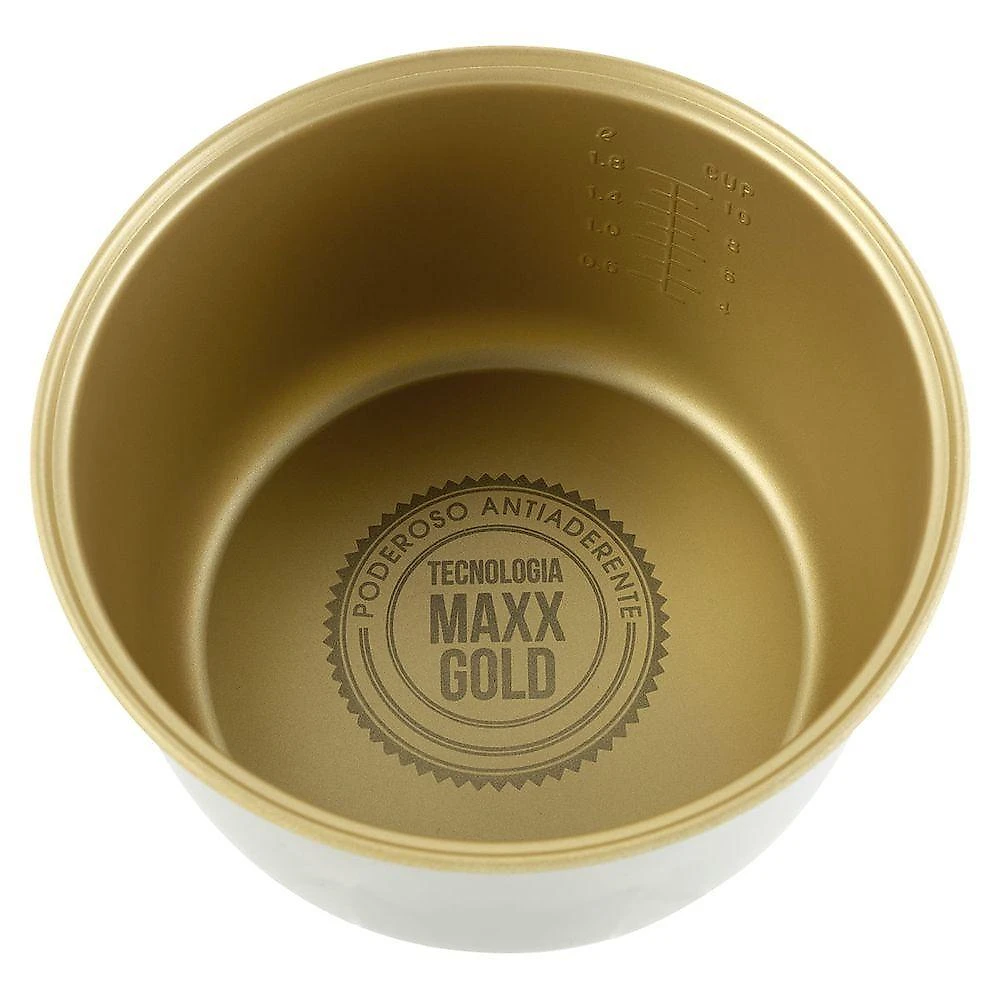 Panela de Arroz Philco PH10 Gold Visor Glass Maxx Gold 4L 800W Dourado 110V