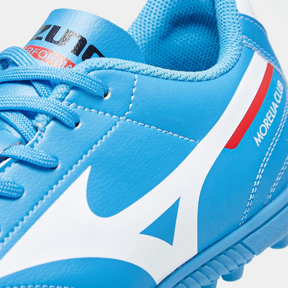 Chuteira Society Mizuno Morelia Club Unissex Azul Claro+Branco - 38
