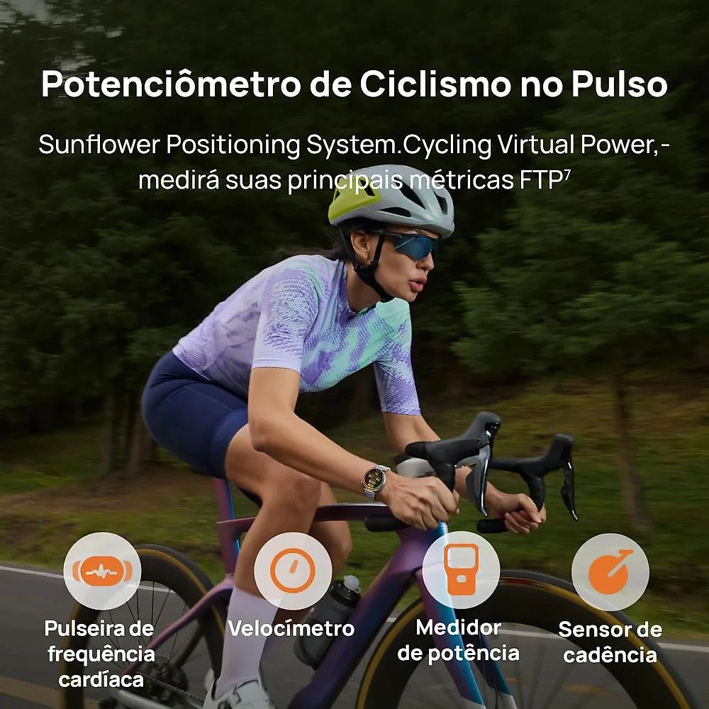 HUAWEI WATCH GT 6 Séries | Smartwatch Relogio | Potenciômetro de Ciclismo no Pulso | GPS Integrado