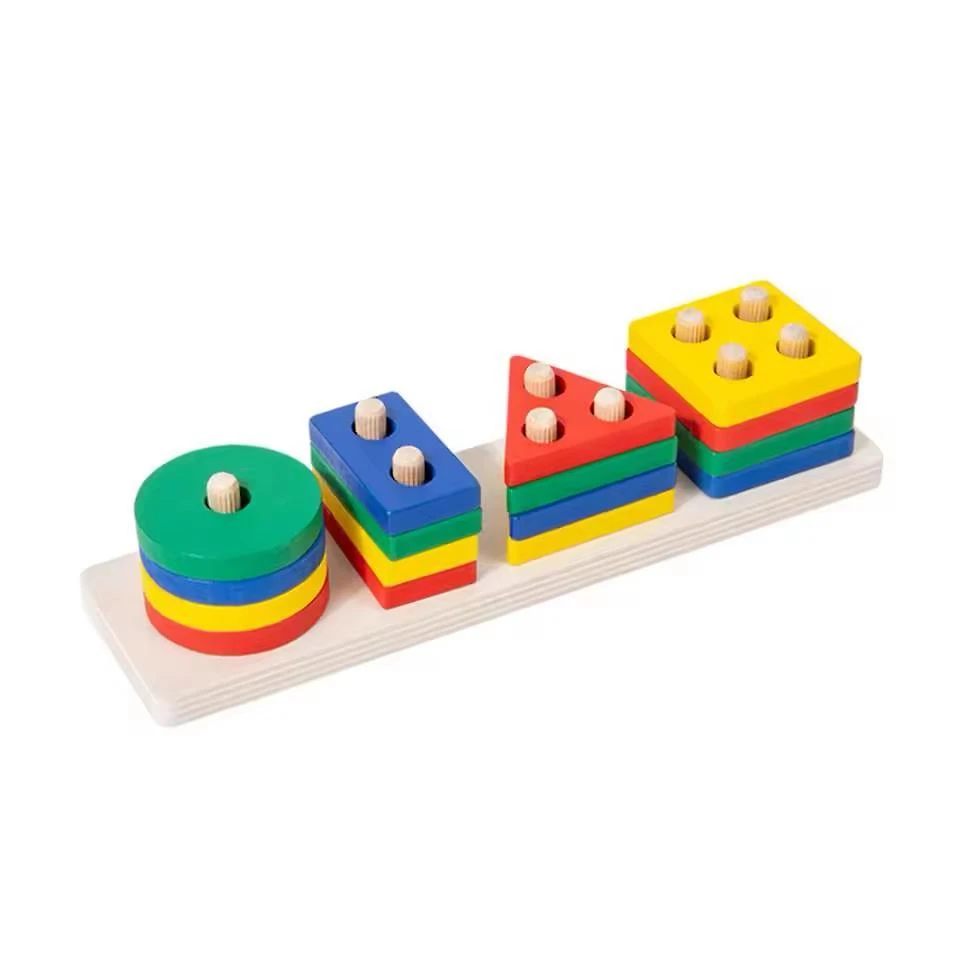 Miniatura Brinquedo Educativo Encaixe Madeira Brinquedo Bebê Brinquedo