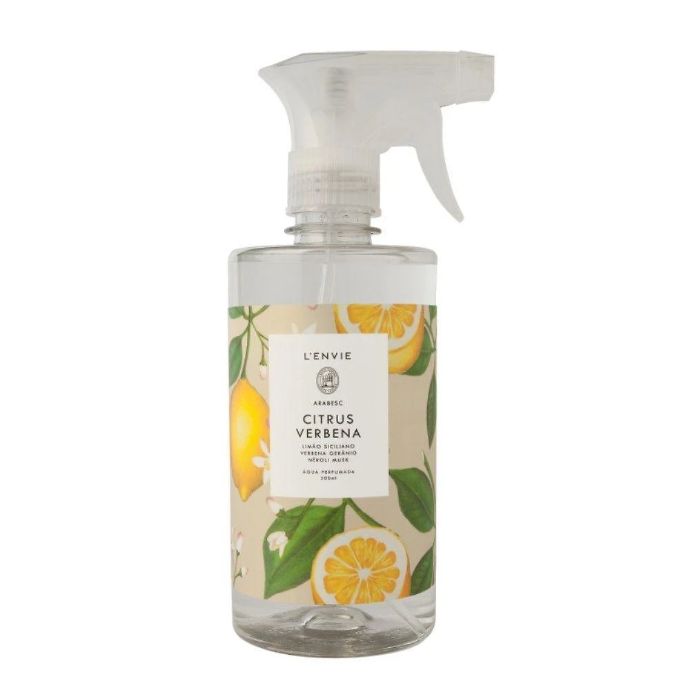 Água Perfumada Citrus Verbena Spray Cítrico Amadeirado 500ML L'envie