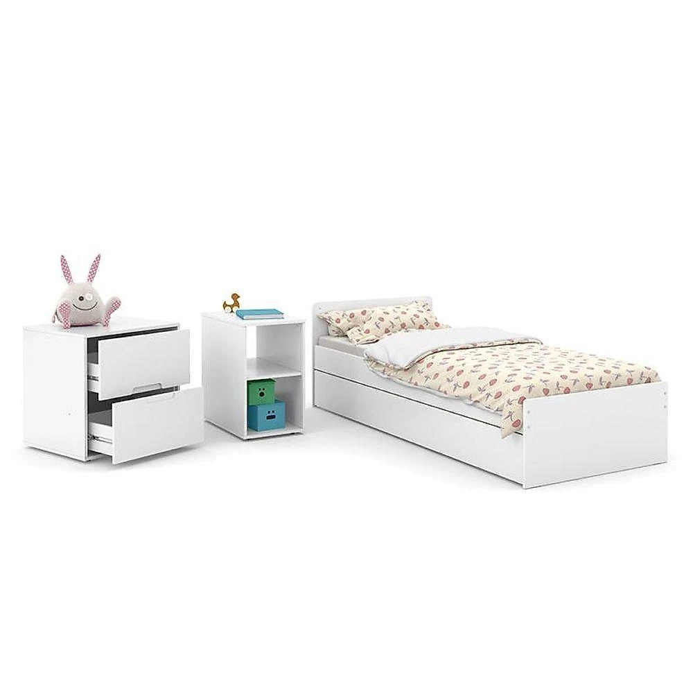 Quarto Bebê Americano 4 Portas Berço Americano Multifuncional Formare Branco Acetinado Matic  Henn