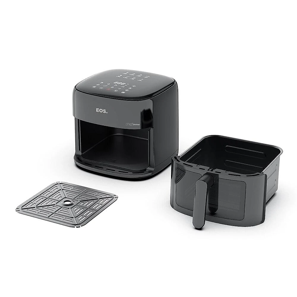 Fritadeira Sem Óleo Air Fryer EOS Chef Gourmet 6.2 Litros Compacta Digital Preto EAF60P 220V