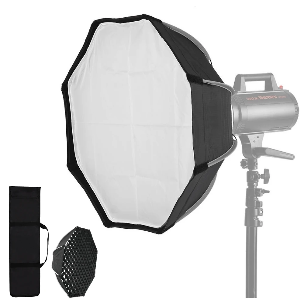 Softbox Octagonal RZD55 Bowens 55cm com Grade Montagem Rápida