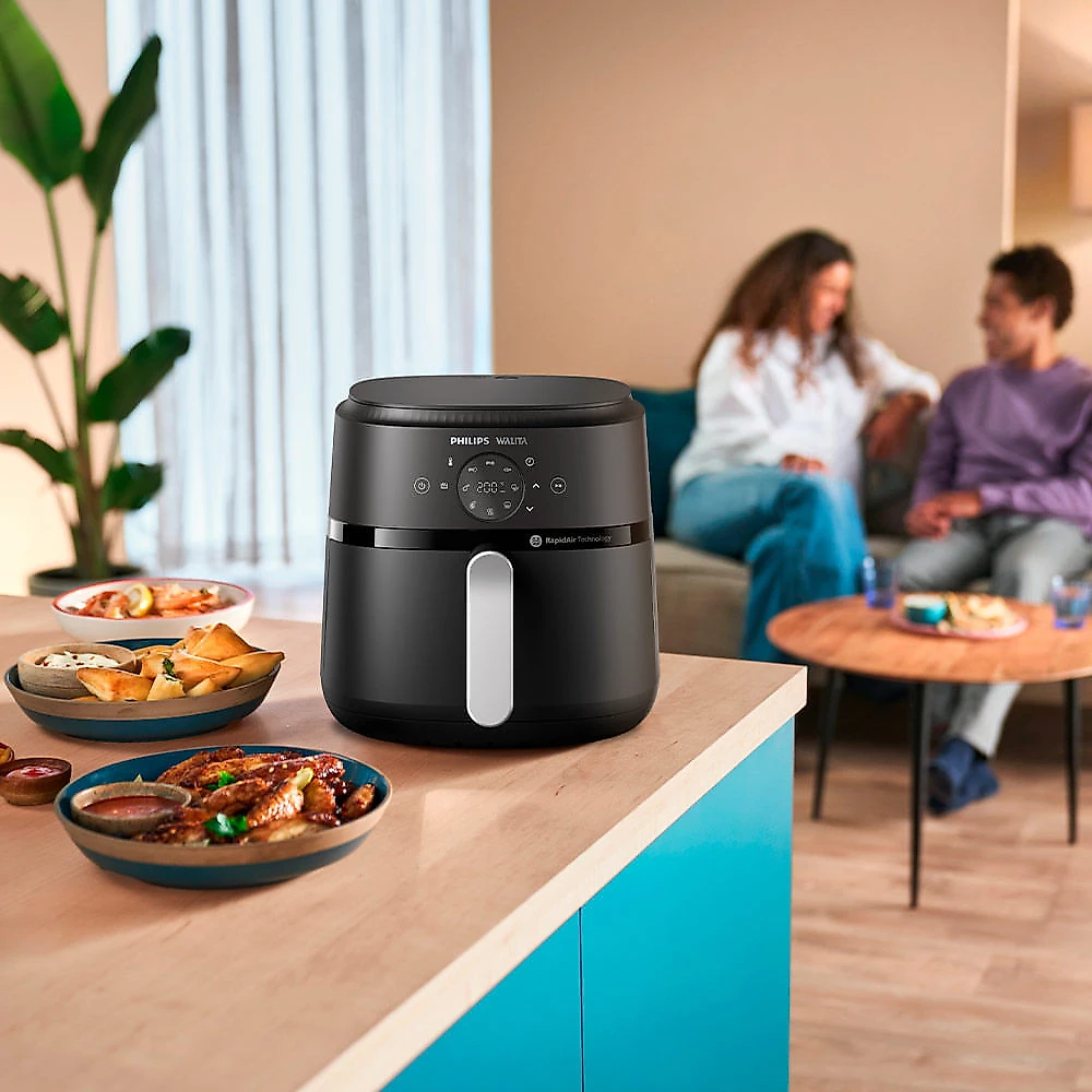 Fritadeira Airfryer Philips Walita Digital Série 2000 XL 1700W Preta - NA239 110