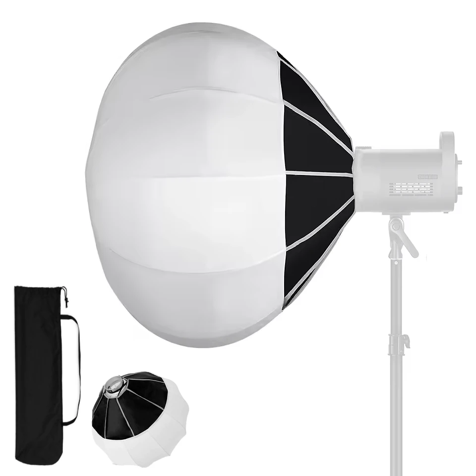 Softbox Lanterna RKQ55 Balão Chinês Bowens 55cm Montagem Fácil