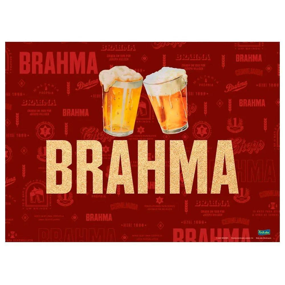 Tnt Estampado Brahma Vermelho - Painel