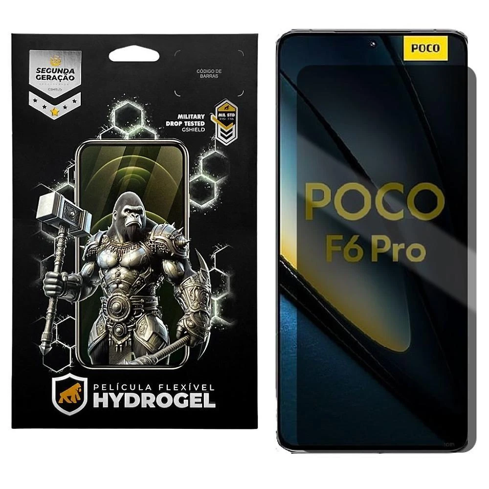 Película Para Xiaomi Poco F6 Pro - Privacidade Hydrogel - Gshield