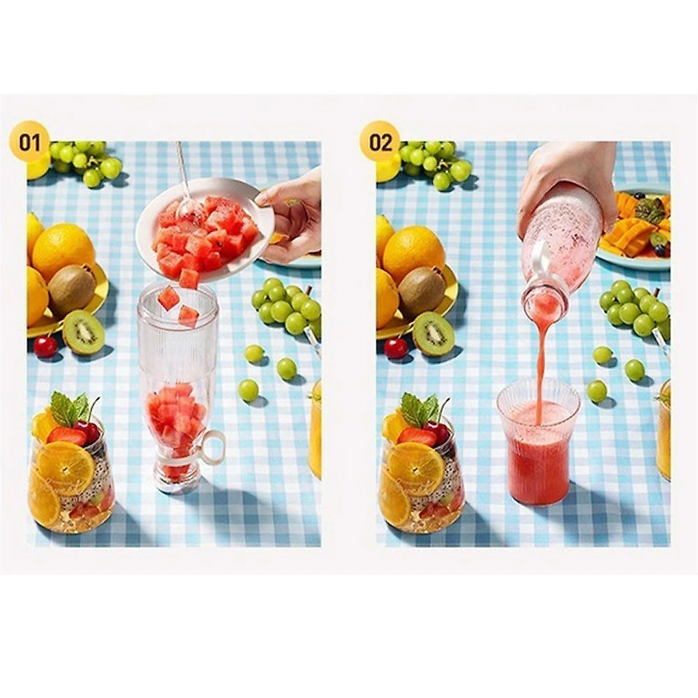 Garrrafa Mixer Misturador Smoothie Suco Vitamina Shake Mini Liquidificador Potente Utensilio Usb