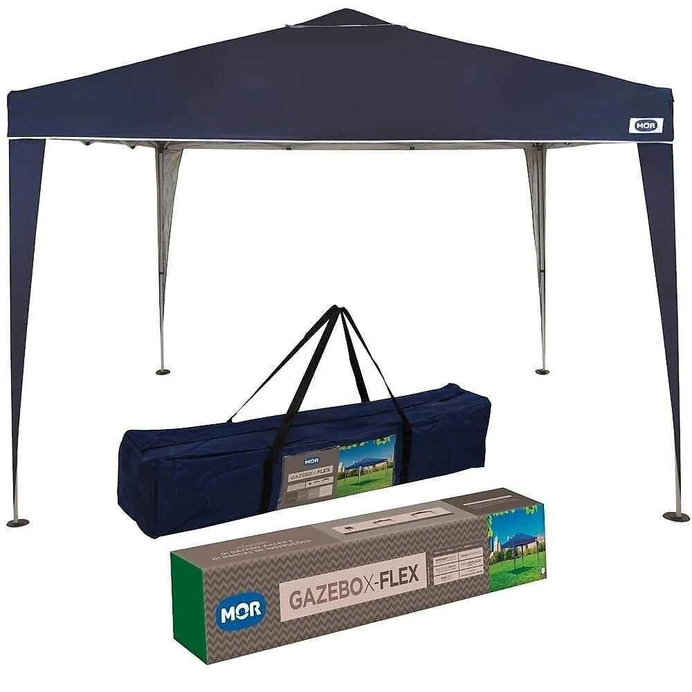 Barraca Gazebo 3 Metros Mor Sanfonado X-Flex, Azul