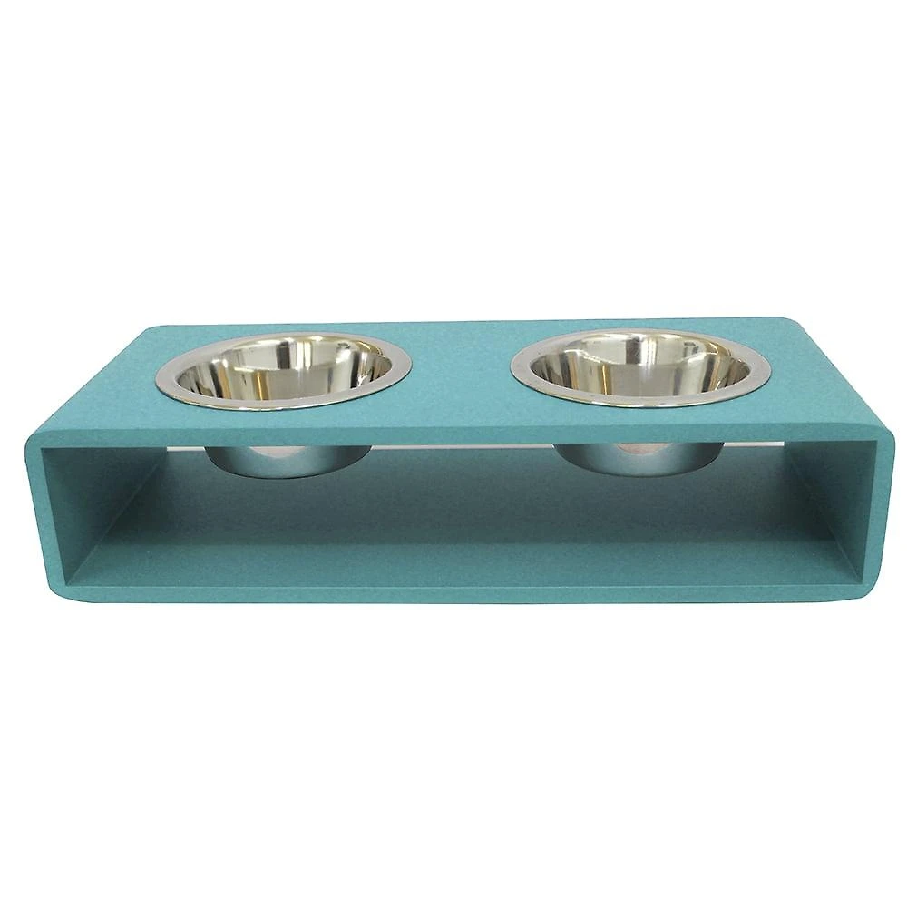 Comedouro Hello Pet Modern Duplo Menta - Tam. M