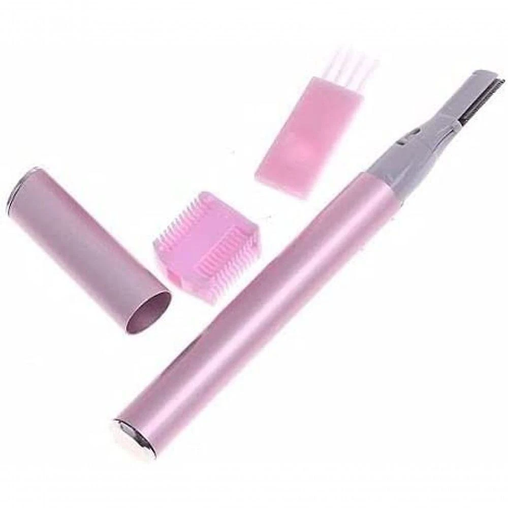 Depilador íntimo Sobrancelhas Busso Axilas Nariz Ouvido Caneta Rosa