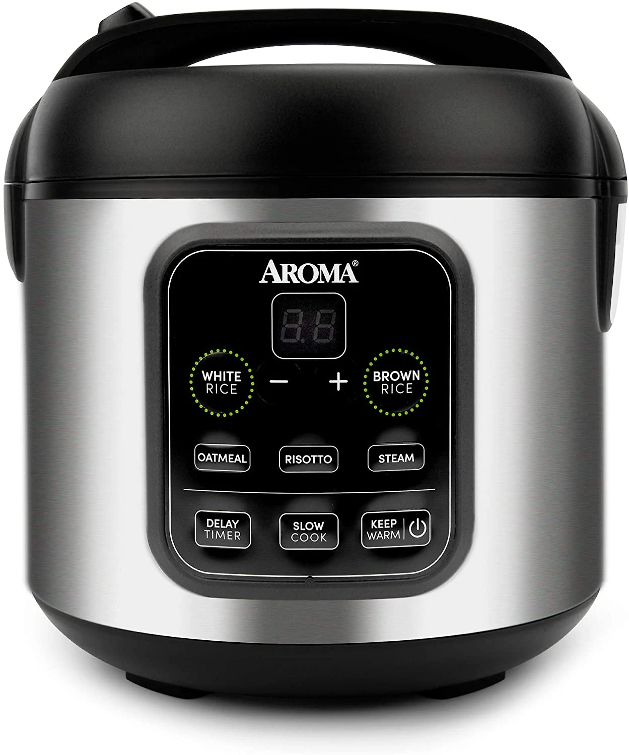 Aroma Housewares Panela Elétrica de Arroz, 1 L, 450W, 110V, preta.
